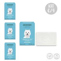 Kit c/4 Sabonetes em Barra Pet Coco Limpeza Profunda 100g Granado