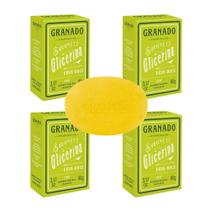 Kit c/4 Sabonetes em Barra Vegetal de Glicerina Erva Doce Granado 90g Kit c/4 Sabonetes em Barra Vegetal de Glicerina Erva Doce Granado 90g