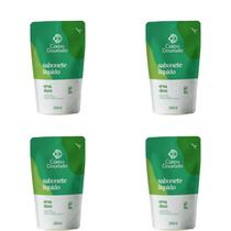 Kit c/4 Sabonetes Líquido Corpo Dourado Pouch 200ml Erva Doce