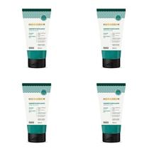 Kit c/4 Sabonetes Liquido Hidraderm Esfoliante 180ml Erva Doce