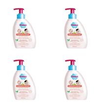 Kit c/4 Sabonetes Liquido Infantil Turma Da Mônica 200ml Perolado Frutas Vermelhas