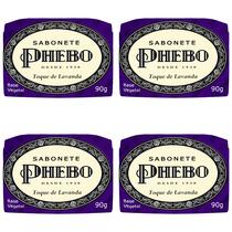 Kit c/4 Sabonetes Phebo Toque De Lavanda 90g cada