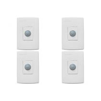 Kit C/4 - Sensor De Presenca + Fotocelula Qualitronix Emb...