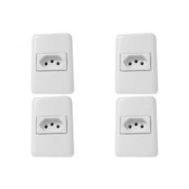 Kit C/4 - Sistema Perlex Branca (1 Tomada 20A) 3015Br Kit C/4 - Sistema Perlex Branca (1 Tomada 20A) 3015Br