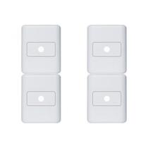 Kit C/4 - Sistema Perlex Branca (Placa 2X2 1Furo) 30Pl6Br Kit C/4 - Sistema Perlex Branca (Placa 2X2 1Furo) 30Pl6Br