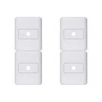 Kit C/4 - Sistema Perlex Branca (Placa 2X2 1Furo) 30Pl6Br Kit C/4 - Sistema Perlex Branca (Placa 2X2 1Furo) 30Pl6Br
