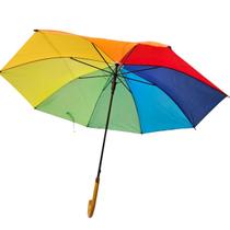 Kit c/4 Sombrinha Guarda Chuva Arco Iris Carnaval Automatico
