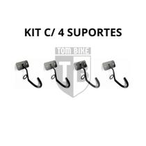 Kit c/ 4 suportes de parede p/ bicicleta Kit c/ 4 suportes de parede p/ bicicleta