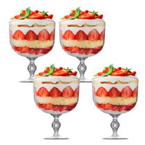 Kit C/4 Taça Americana Pedestal Removivel 17,5x14,3cm 1250L Kit C/4 Taça Americana Pedestal Removivel 17,5x14,3cm 1250L