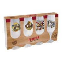 Kit C/4 Tacas Cervejas Especiais Brasao 300Ml - Nadir Figueiredo