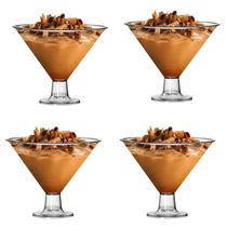 Kit C/ 4 Taças Martine Pequena Acrílico Incolor Cristal 1,1L Kit C/ 4 Taças Martine Pequena Acrílico Incolor Cristal 1,1L