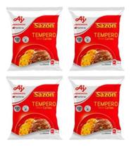 Kit C/4 Tempero Sazón Para Carne Pacote 900g