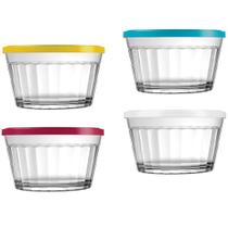 Kit c/4 Tigela Americano 1 Litro c/Tampa Nadir Figueiredo Kit c/4 Tigela Americano 1 Litro c/Tampa Nadir Figueiredo