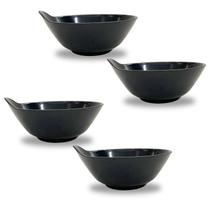 Kit C/4 Tigela Japonesa Tensui Preta Lisa Japonês 12x4,5cm Kit C/4 Tigela Japonesa Tensui Preta Lisa Japonês 12x4,5cm