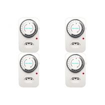 Kit C/4 - Timer Analogico Qualitronix Bivolt Qta01