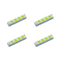 Kit C/4 - Tomada Barra Fiolux 2P+T. 20A. Quadrupla Cinza/... Kit C/4 - Tomada Barra Fiolux 2P+T. 20A. Quadrupla Cinza/...