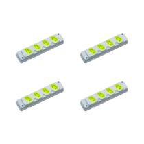 Kit C/4 - Tomada Barra Fiolux C Quadr 2P 20A Cinza Kit C/4 - Tomada Barra Fiolux C Quadr 2P 20A Cinza