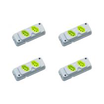 Kit C/4 - Tomada Barra Fiolux Dupla 20A 2 Polos+Terra C... Kit C/4 - Tomada Barra Fiolux Dupla 20A 2 Polos+Terra C...