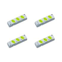 Kit C/4 - Tomada Barra Fiolux Tripla 20A 2 Polos+Terra ...