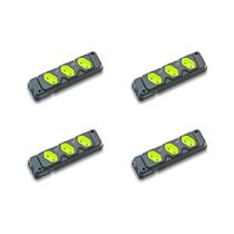 Kit C/4 - Tomada Barra Fiolux Tripla 2P 20A Preto Kit C/4 - Tomada Barra Fiolux Tripla 2P 20A Preto