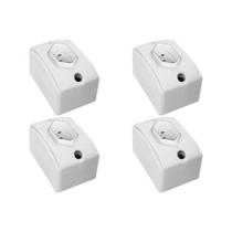 Kit C/4 - Tomada Externa Perlex 2 Polos +Terra 20A Retang...