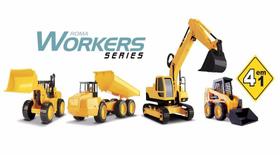 Kit C/ 4 Tratores Roma Workers Series 4 Em 1 - Roma Kit C/ 4 Tratores Roma Workers Series 4 Em 1 - Roma