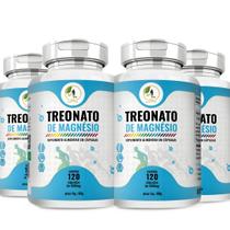 KIT C/4 Treonato de Magnésio 480 Cáps - Fits Life