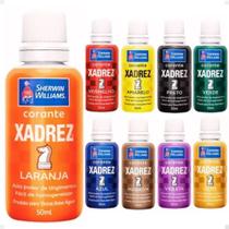 Kit C/ 4 Udd Corante Líquido Xadrez Laranja 50ml 200ml - Sherwin Williams