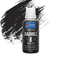 Kit C/ 4 Udds Corante Xadrez Preto 50ml (200ml)