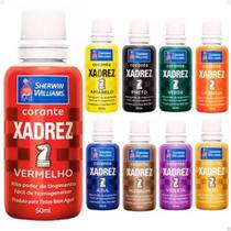 Kit C/ 4 Udds Corante Xadrez Vermelho 50ml 200ml