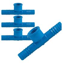 Kit C/ 4 Unidades de Conexões Tee C/ Rosca Central de 1.1/2 Polegadas