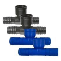 Kit C/ 4 Unidades de Conexões Tee C/ Rosca Central de 1.1/4 Polegadas