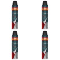 Kit c/4 Unidades de Desodorante Rexona Aero Men Antib/Invis 250ml