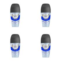 Kit c/4 Unidades de Desodorante Rollon Francis Hydrata 50ml Men Azul