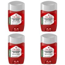 Kit c/4 Unidades de Desodorante Stick Barra Old Spice 50g Proteção Épica