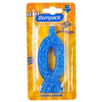 Kit c/ 4 Vela Supernumeros Bompack N0 Azul Un - Embrast