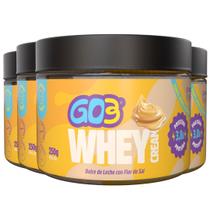 KIT C/4 Whey Cream Go3 Doce De Leite 250g Pré/Pós Treino !