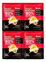 Kit c/ 4 Whey Protein 80% 30g Growth Mousse De Maracujá