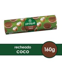 Kit C/40 Bolacha Piraquê Chocolate Recheado Com Coco 160Gr