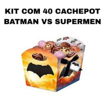 Kit c/40 cachepot batman vs supermen