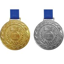 Kit C/40 Medalhas de Ouro + 40 Medalhas de Prata M43 Crespar