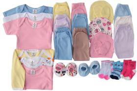 Kit C/42 Roupa De Bebe Peças Enxoval Maternidade Body E Mijão Kit C/42 Roupa De Bebe Peças Enxoval Maternidade Body E Mijão