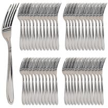 Kit c/ 48 Garfos De Mesa Aço Inox Restaurante Almoço Churrascaria Jantar Resistente Classic Mec G