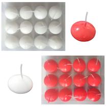 Kit C/48 Velas Ø 3,5cm 24 Vermelhas e 24 Brancas Kit C/48 Velas Ø 3,5cm 24 Vermelhas e 24 Brancas