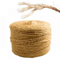 Kit c/ 4KG Corda Sisal Fio 500 X 3 Pernas Bobina 4kg - Isa