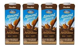 Kit C/4un Bebida Vegetal Almond Breeze Chocolate 1l