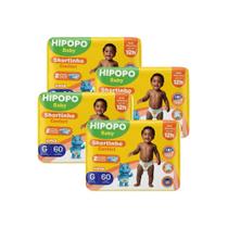 Kit c/4un fralda calça hipopó tam g 60un cada