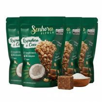 Kit c/ 4un Pipoca Gourmet SENHORA Sabor Rapadura e Coco 100g