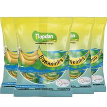 Kit c/ 4und Bananinha Sem Adição de Açúcares TROPDAN 150g Kit c/ 4und Bananinha Sem Adição de Açúcares TROPDAN 150g