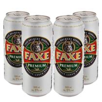 Kit c/ 4und Cerveja Faxe Premium Dinamarca Lata 500ml